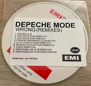 Depeche Mode Wrong Remixes Promo CD Denmark Rare Sounds Of The Universe - Picture 1 of 2