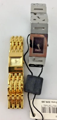 Lotto 2 Orologi Bracciale Non Funzionanti Quarzo Analogici Donna Per Ricambi Foto 1 de 2