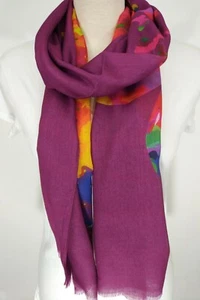 Fashion Scarf with Butterfly or Polka Dot Graphics - Picture 1 of 10