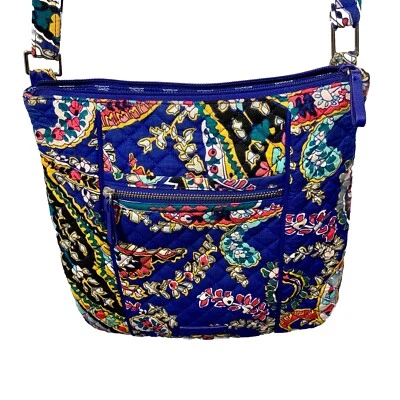 Vera Bradley Iconic Hipster Crossbody Bag in Romantic Blue Paisley - Image 1 of 4