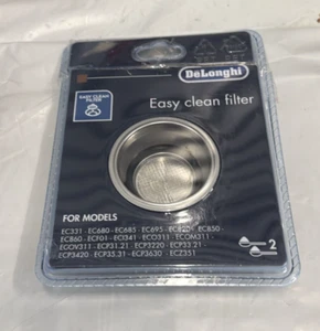 Easy Clean 2 Cup Filter fits De'Longhi Espresso/Cappuccino Machines, 5513281001 - Picture 1 of 1