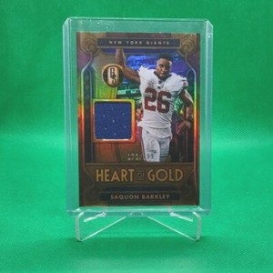 2023 Panini Gold Standard /199 Heart Of Gold Jersey Saquon Barkley New York...