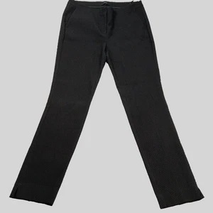 Next schwarze dicke gerippte Hose Größe 12 gerades Bein Smart Büro Arbeit dehnbar - Bild 1 von 12