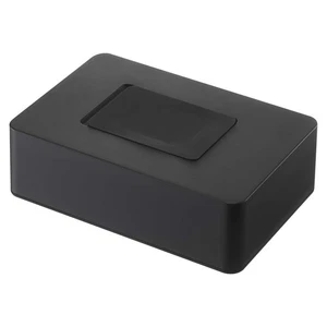 Yamazaki Salviette umidificate e salviette per bambini astuccio nero L23 x P12 x H10 cm coperchio in silicone a torre 6616 - Foto 1 di 8