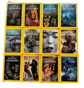 VINTAGE National Geographic Magazine 1987 Full year Collection 12 ISSUES w/ Slip - Foto 1 di 24