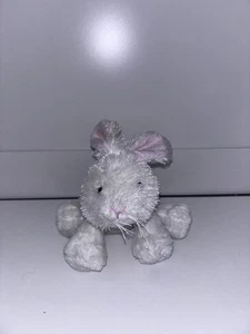 Webkinz White Fluffy Easter Bunny  Rabbit Stuffed Plush Lovey Toy NO CODE HM078 - Picture 1 of 7