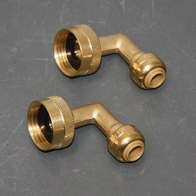 (2) Sharkbite Elbow Fitting Adapter U2276LF, 1/4" Push to Connect x 3/4" Pipe - Image 1 of 4