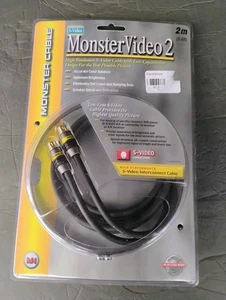 Cable de interconexión y cable de video componente Monster Video 2 S-Video vintage - NUEVO - Imagen 1 de 4