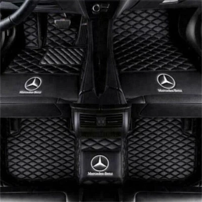 For Mercedes-Benz 1998-2021 Luxury Waterproof Front & Rear Liner Car Floor Mats - Image 1 of 4