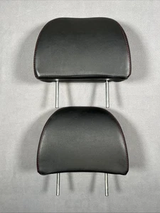 (2) 08-14 Subaru WRX Sedan Rear Seat Headrest Black Leather Left/Right Side OEM - Bild 1 von 10