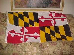 NEU Maryland Staatsflagge 3 Fuß x 5 Fuß Nyl-Glo - Bild 1 von 2