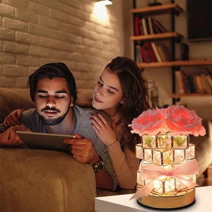 New Creative Nightstand Table Lamp, Rechargeable Bedroom Bedside Decoration L-qk - Zdjęcie 1 z 14