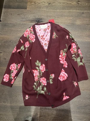 NEW H&M HM h m MAGDA BUTRYM Wool Blend Jacquard Knit Cardigan XL extra large - Image 1 of 4