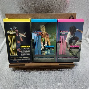License To Skate VHS 1990 Skateboarding Ramp Riding, Free Stylin’, Fundamentals - Picture 1 of 4