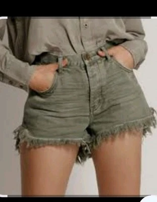 Mustard Seed Women's Distressed Shorts Medium, Denim, Cut-Off - Image 1 of 4