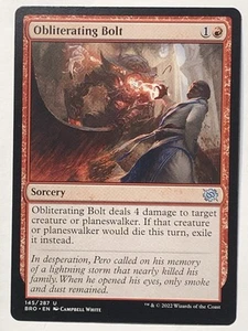 MTG TCG - Obliterating Bolt 145/287 Foil BRO - LP - Picture 1 of 2