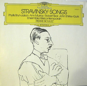 IGOR STRAVINSKY "SONGS" Ensamble Intercontemporain PIERRE BOULEZ lp mint - Foto 1 di 1