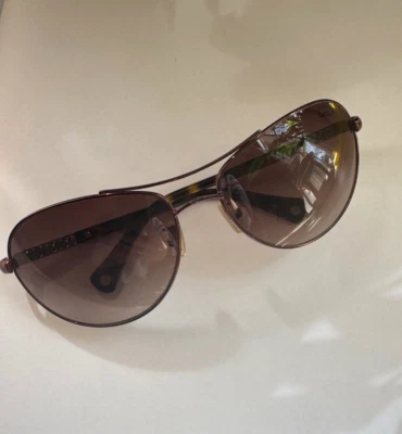 Gafas de sol Coach marrón tortuga ovaladas 61-16, 120 mm Foto 1 de 4