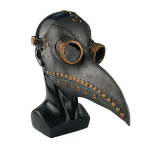 Plague Doctor Mask Halloween Costume Bird Long Nose Beak Cosplay Steampunk Props - Picture 1 of 15