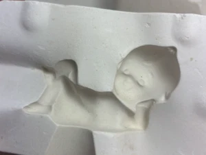 SM Vintage Keramik Slip Mold Air Capitol Mini 3" liegend Kewpie Stil Baby Tony MM5 - Bild 1 von 6