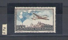 1951 SAN MARINO Posta Aerea n° 99 Bandierone MNH** Certificato Enzo Diena
