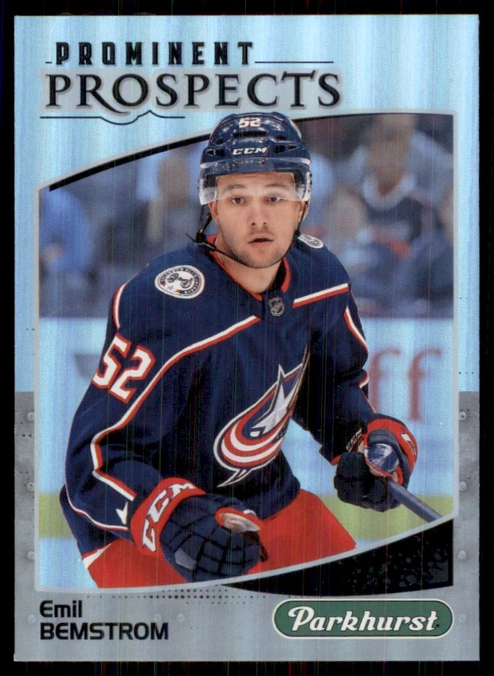 2019-20 Parkhurst Prominent Prospects #PP-7 Emil Bemstrom Columbus Blue Jackets - Image 1 of 2