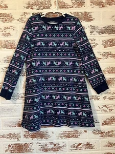 Jumping Beans Fleece Fair Isle Einhorn Kleid Größe 8  - Bild 1 von 5