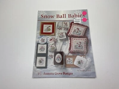 Jeanette Crews Designs Snow Ball Babies Counted Cross Stitch Pattern Booklet 9P - Image 1 of 3