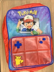MOCHILA POKEMON 1999 BOLSA LIBRO ESCOLAR CON ETIQUETA COLGANTE de PYRAMID PIKACHU CENIZA - Imagen 1 de 12