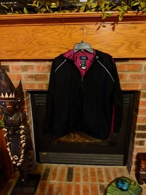 Athletic Works Purple And Black Windbreaker Women Size Large 12/14 - Image 1 of 2