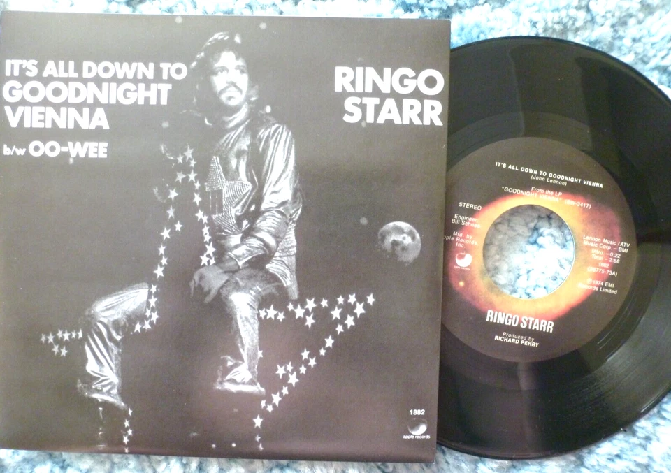 RINGO STARR 45 RPM 7" VINYL - It's All Down To Goodnight Vienna RE-ISSUE NEW!!! - Image 1 of 1