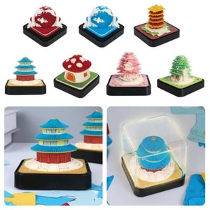 3D Notepad Mini Tree House 2024 Desk Calendar Paper Notepad Art C1P5 - Picture 1 of 19