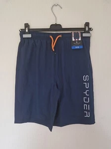 Pantaloncini da bagno Spyder ragazzo blu navy con tasche laterali taglia 11-12 anni - Foto 1 di 5