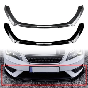 3 Pcs Front Bumper Spoiler Lip For Seat Leon MK3.5 Standard Version 2017-20 NEW - Picture 1 of 12