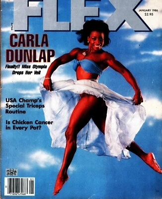 Flex Magazine 01/1986 Carla Dunlap Laura Beaudry Kris Alexander Women’s Physique - Image 1 of 4