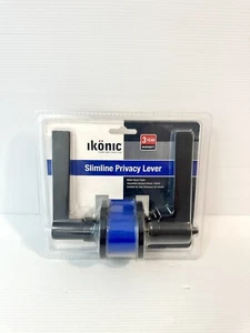 Ikonic Slimline Privacy Lever Door Handle - Picture 1 of 6