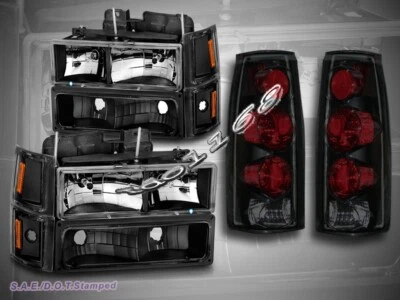 Faros traseros de esquina de estacionamiento Chevy 1994-1999 tamaño completo C/K Tahoe 8 piezas Foto 1 de 4