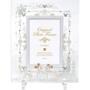 Disney Bridal Photo frame made of glass Disney Swarovski luxury Wedding gift - Picture 1 of 8