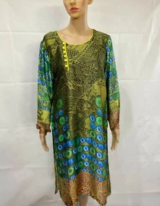 Pakistani/Indian Silk top/kurti- Shirt Stitched  - Picture 1 of 3