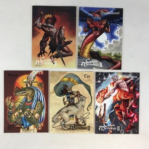 CLASSIC MYTHOLOGY SERIES 2 PREVIEW SET (Perna Studios) Complete 5-Card Set CM1-5