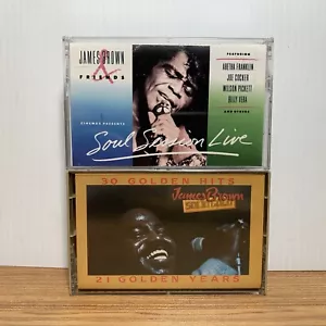JAMES BROWN Cassette Tape Lot - 30 Golden Hits & Soap Session Live - Picture 1 of 5