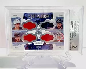 2017-18 The Cup Quads Jerseys Hall Palmieri Johansson Schneider /10 Devils BGS 9 - Picture 1 of 2