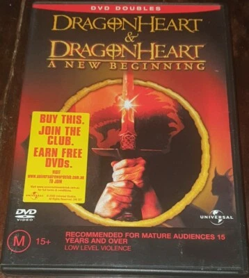 Dragonheart  / Dragonheart - A New Beginning (DVD, Reg 4) 2 Disc Set - FREE POST - image 1 of 2