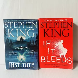 Stephen King Books Set Lot Of Two If It Bleeds And The Institute Paperback - Picture 1 of 12