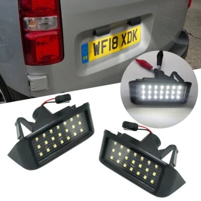 LED License Number Plate Light For Peugeot Partner Expert Citroen Berlingo B9 AK - Image 1 of 4