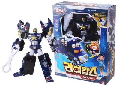 SONOKONG Hello Carbot ALL-STAR Ricops 라이캅스  6 Crew Car Action Figure Genuine - Image 1 of 4