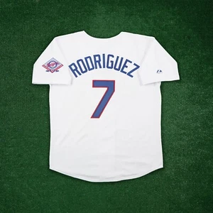 Ivan Rodriguez 1993 Texas Rangers Cooperstown Men's Home White Jersey w/ Patch - Picture 1 of 6
