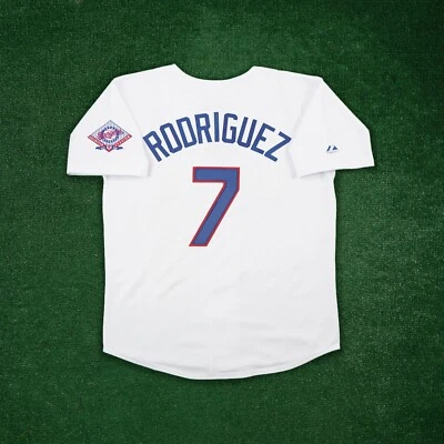 Ivan Rodriguez 1993 Texas Rangers Cooperstown Men's Home White Jersey w/ Patch - Image 1 of 4