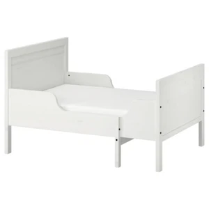 Nueva Cama Extensible IKEA Busunge Niños Blanca 80x200cm Con Colchón Duradero - Imagen 1 de 3