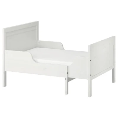 Nueva Cama Extensible IKEA Busunge Niños Blanca 80x200cm Con Colchón Duradero - Imagen 1 de 3